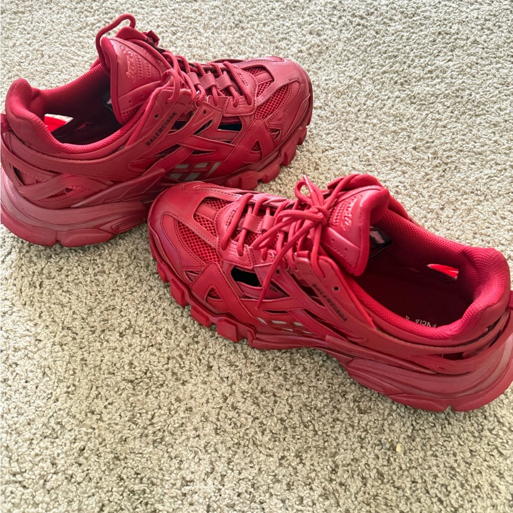 Red Balenciaga Track 2.0
